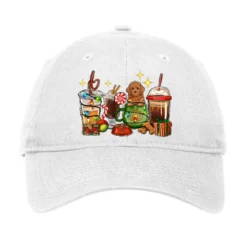 Christmas Coffee Cups With Poodle Adjustable Cap