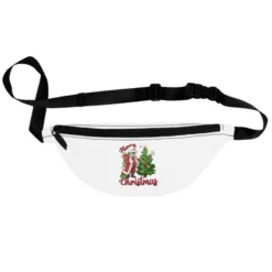 Merry Christmas Black Santa Fanny Pack