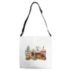 Christmas Coffee Cups With White Shepherd Adjustable Strap Totes