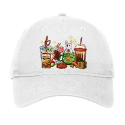 Christmas Coffee Cups With Bull Terrier Adjustable Cap