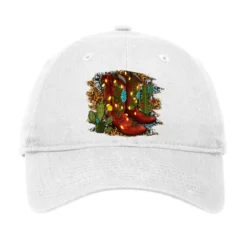Western Christmas Boots Adjustable Cap