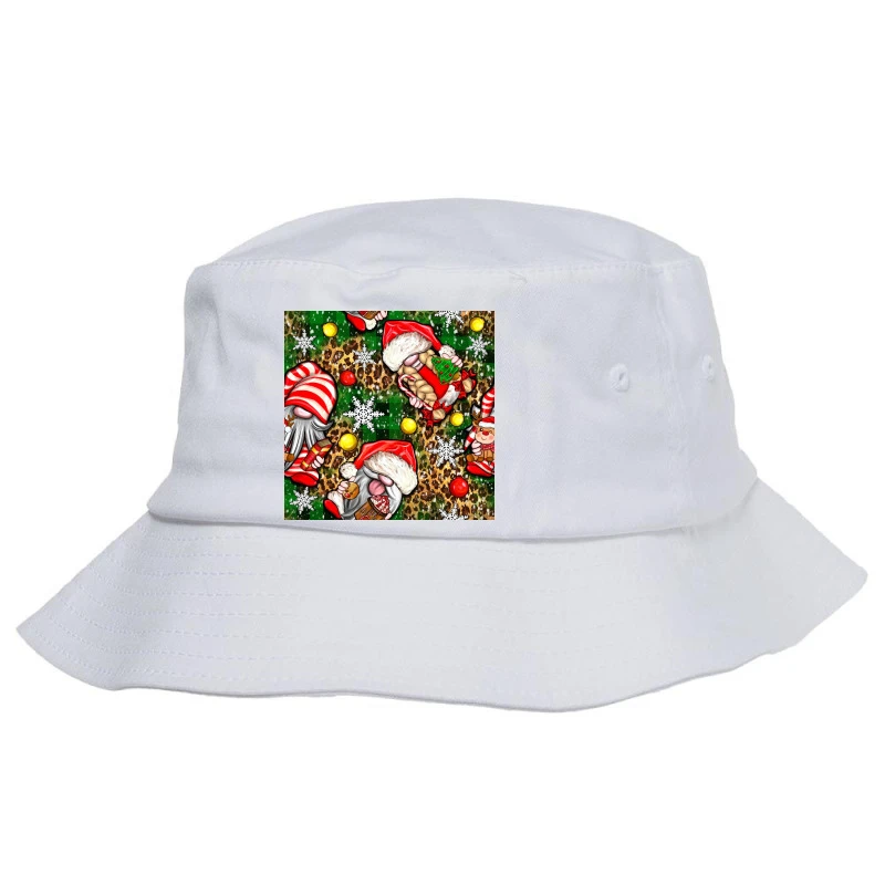 Christmas Gnomes Seamless Digital Paper Bucket Hat 1 Christmas Gnomes Seamless Digital Paper Bucket Hat