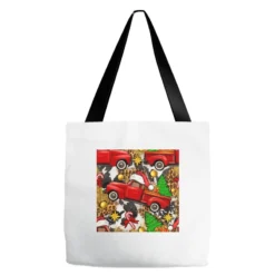 Christmas Truck Seamless Digital Paper Tote Bags