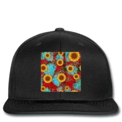 Christmas Sunflower Seamless Digital Paper Printed Hat
