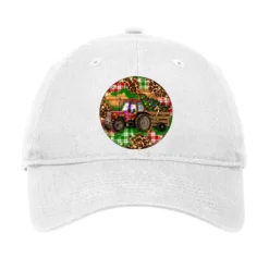 Christmas Farm Red Tractor Adjustable Cap