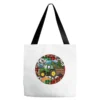 Christmas Farm Tractor Tote Bags