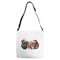 Christmas Cows Adjustable Strap Totes
