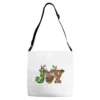 Christmas Joy Reindeer Adjustable Strap Totes