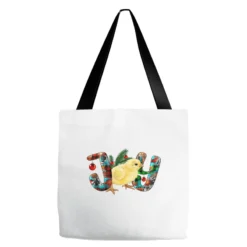 Christmas Joy With Chick Tote Bags