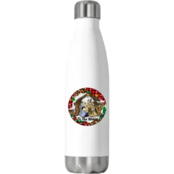 Christmas Joy To The World Stainless Steel Water Bottle