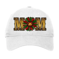 Christmas Sunflower Mom Adjustable Cap