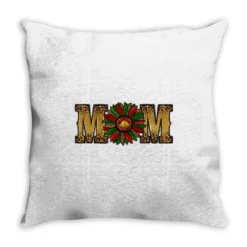 Christmas Sunflower Mom Throw Pillow
