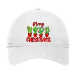 Merry Christmas Cactuses Adjustable Cap