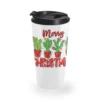 Merry Christmas Cactuses Travel Mug