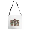 Christmas Dog Mom Adjustable Strap Totes