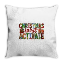 Christmas Spirit Activate Throw Pillow