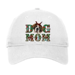 Western Christmas Dog Mom St Bernard Adjustable Cap