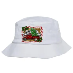 Christmas Truck With Christmas Tree Bucket Hat