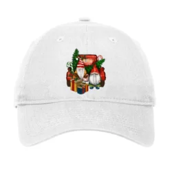 Christmas Truck And Gnome Adjustable Cap