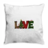 Christmas Tree Love Throw Pillow
