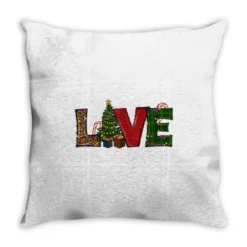 Christmas Tree Love Throw Pillow