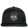 Christmas With Wolf Printed Hat