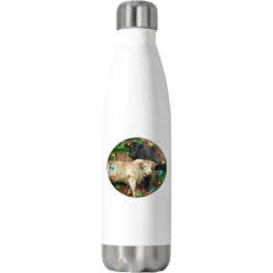 Christmas Charolais Bull And Black Angus Bull Stainless Steel Water Bottle