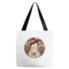 Christmas Charolais Calf Baby Cow Tote Bags