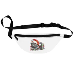 Christmas Russian Blue Cat Fanny Pack