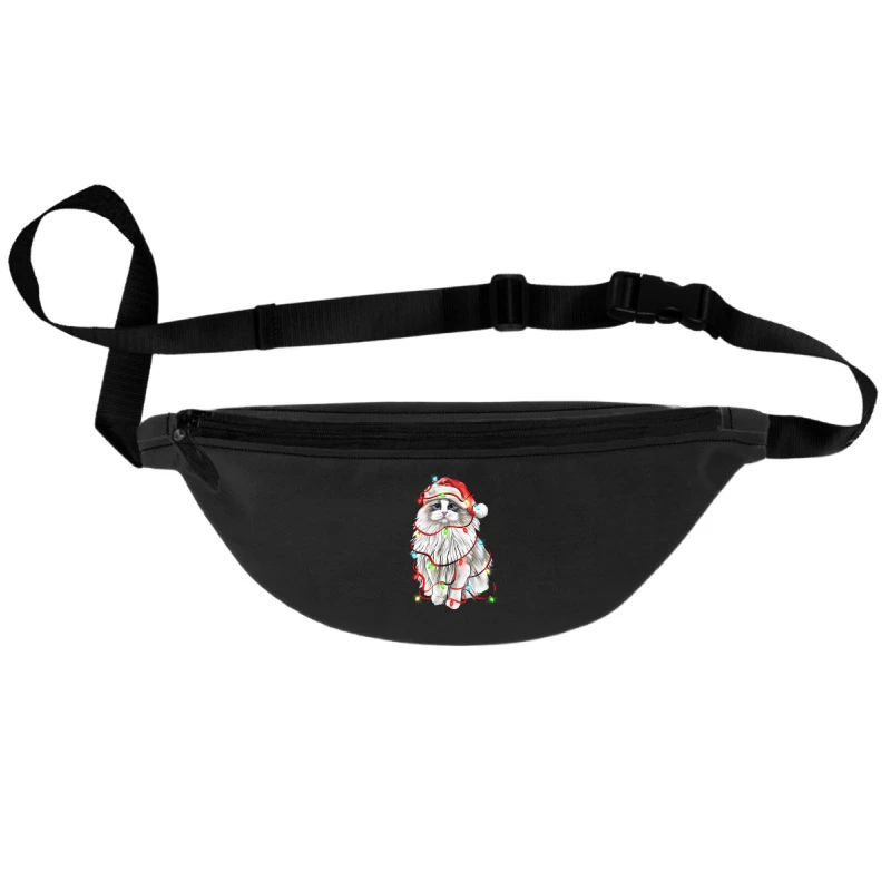 Christmas Ragdoll Cat Fanny Pack 1 Christmas Ragdoll Cat Fanny Pack