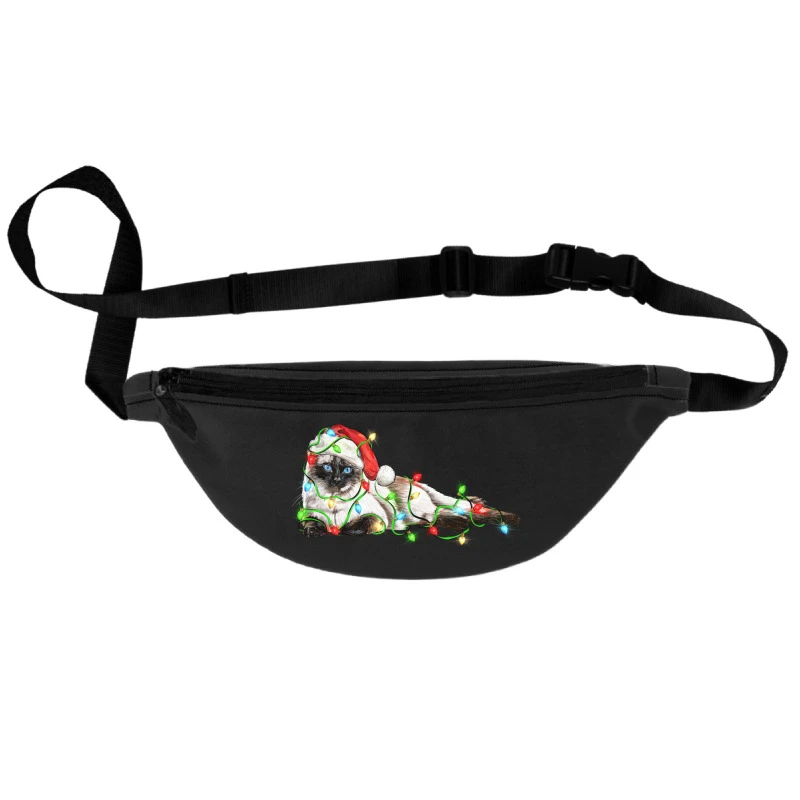 Christmas Siamese Cat Fanny Pack 1 Christmas Siamese Cat Fanny Pack