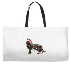 Christmas Bombay Cat Weekender Totes