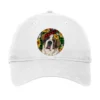 Christmas St. Bernard Adjustable Cap