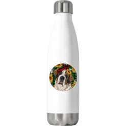 Christmas St. Bernard Stainless Steel Water Bottle