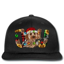 Cockapoo Christmas Joy Printed Hat