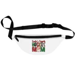 Santa's Favorite Hockey Mom Christmas Fanny Pack