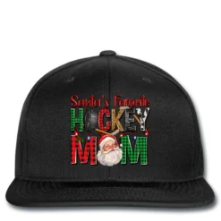 Santa's Favorite Hockey Mom Christmas Printed Hat
