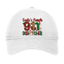 Santa's Favorite 911 Dispatcher For Christmas Adjustable Cap