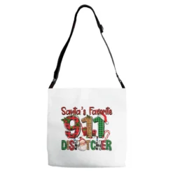 Santa's Favorite 911 Dispatcher For Christmas Adjustable Strap Totes