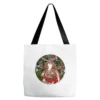 Brown Cow Christmas Tote Bags
