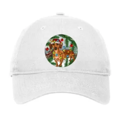 Dachshund Christmas Tree Adjustable Cap