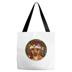 Christmas Dachshund Tote Bags