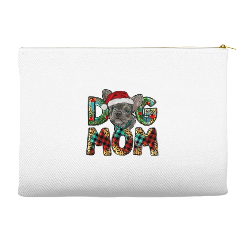 Christmas French Bulldog Mom Accessory Pouches 1 Christmas French Bulldog Mom Accessory Pouches