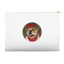 Christmas English Bulldog Accessory Pouches