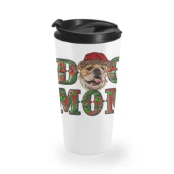 Christmas English Bulldog Mom Travel Mug
