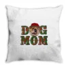 Christmas English Bulldog Mom Throw Pillow