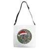 Frenchie Christmas Adjustable Strap Totes