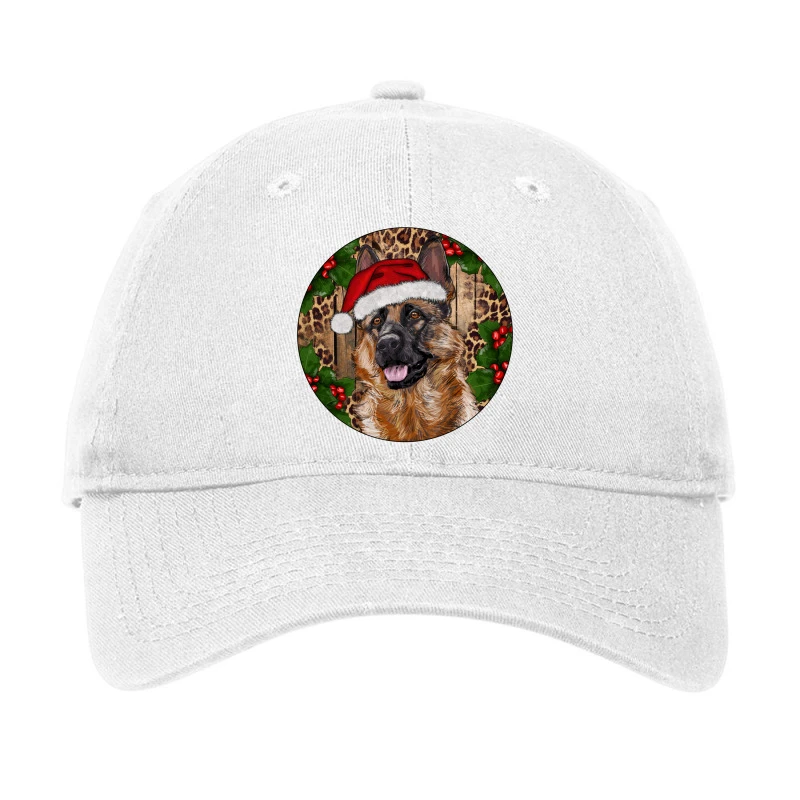 German Shepherd Christmas Adjustable Cap 1 German Shepherd Christmas Adjustable Cap