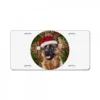 German Shepherd Christmas License Plate