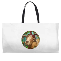 Farm Goat Christmas Weekender Totes